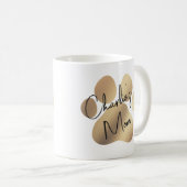 Mama für Paw Dog benutzerdefinierte Tasse (VorderseiteRechts)