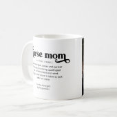 Mama für Pferde Foto und Text Kaffee Tasse (Vorderseite Links)