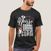 Mama für Pflegekräfte Corgi für Frauen T-Shirt (Vorderseite)