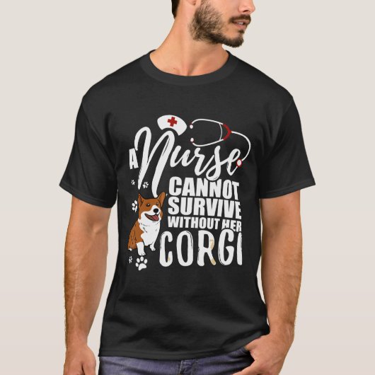 Mama für Pflegekräfte Corgi für Frauen T-Shirt (Vorderseite)