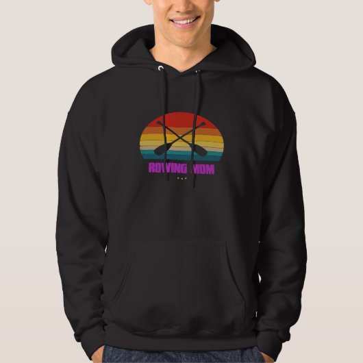 Mama für Rower Retro Style Hoodie (Vorderseite)