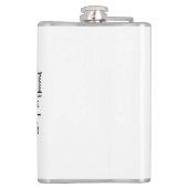 Mama für Schwarz/Weiß-Katzen - Druckdesign Flachmann (Rückseite)