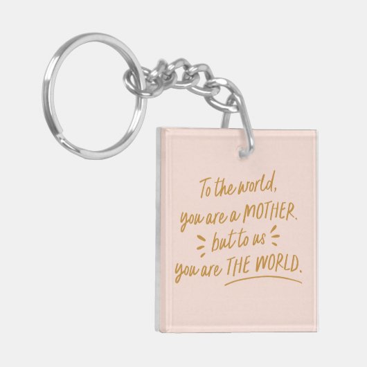 Mama für uns sind Sie das Foto der Welt Schlüsselanhänger (Vorderseite links)