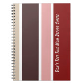 Mama für weibliche Streifen Notizblock (Vorderseite)