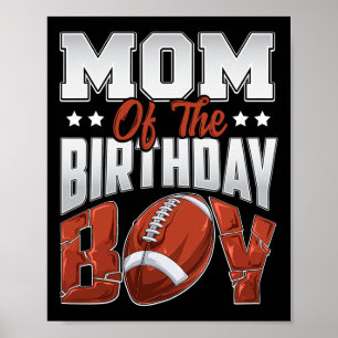 Mama Fußball Geburtstag Junge Familie Baller B-Day Poster
