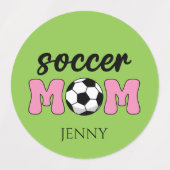 Mama Fußball - Muttertag persönlich Etiketten (Design 1)