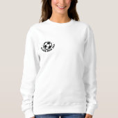 Mama Fußball Zeitalter Personalisierter Kindesname Sweatshirt (Vorderseite)
