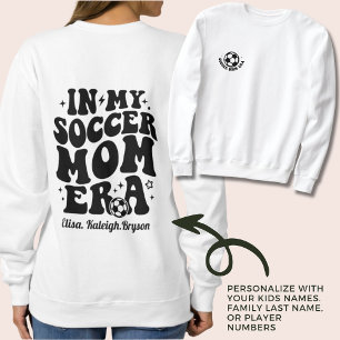 Mama Fußball Zeitalter Personalisierter Kindesname Sweatshirt