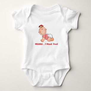 Mama fütterte mir baby strampler