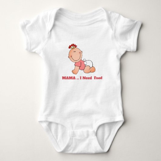Mama fütterte mir baby strampler (Vorderseite)