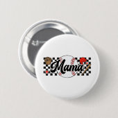Mama Game Day Vibes Mütter Day Women Baseball Mama Button (Vorne & Hinten)