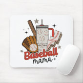 Mama Game Day Vibes Mütter Day Women Baseball Mama Mousepad (Mit Mouse)