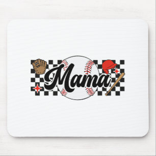 Mama Game Day Vibes Mütter Day Women Baseball Mama Mousepad