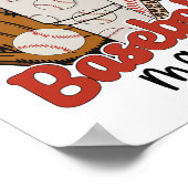 Mama Game Day Vibes Mütter Day Women Baseball Mama Poster (Ecke)