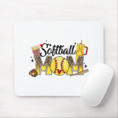 Mama Game Day Vibes Mütter Day Women Softball Mama Mousepad (Mit Mouse)