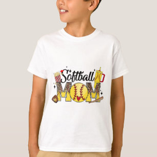 Mama Game Day Vibes Mütter Day Women Softball Mama T-Shirt