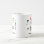 Mama Garden Personalisiert Name Skript-Wildblumen Kaffeetasse (Mittel)