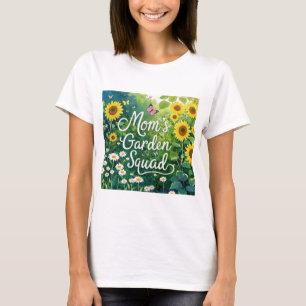Mama Garden Squad_Sunflowers Daises Schmetterlinge T-Shirt