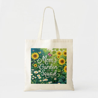 Mama Garden Squad_Sunflowers Daises Schmetterlinge Tragetasche