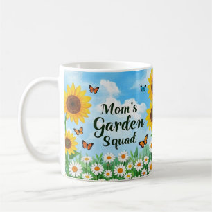Mama Garden Squad Sunflowers Daisies Butterflies Kaffeetasse