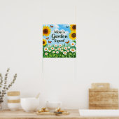 Mama Garden Squad Sunflowers Daisies Butterflies Poster (Küche)