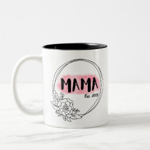 MAMA geb.  Zweifarbige Tasse