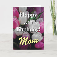 Mama Geburtskarte | Rosa Tulpe Blume