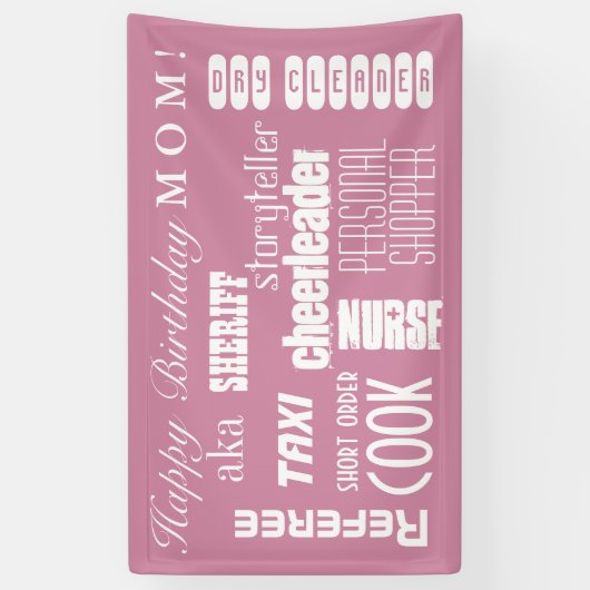 Mama-Geburtstag Banner (Vertikal)