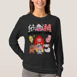 Mama Geburtstag Crew Farm Thema Tiere Kinder Birn T-Shirt