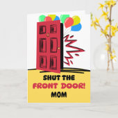 Mama Geburtstag die Haustür schließen Karte (Gelbe Blume)