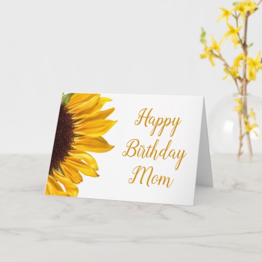 Mama Geburtstag Goldene Gelbe Sonnenblume Karte (Gelbe Blume)