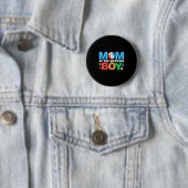 Mama Geburtstag Junge Kinder Beach Ball Themenpool Button (Beispiel)