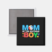Mama Geburtstag Junge Kinder Beach Ball Themenpool Magnet (Vorderseite/Rückseite)
