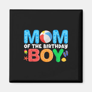 Mama Geburtstag Junge Kinder Beach Ball Themenpool Magnet