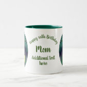Mama Geburtstag Lady Slipper Blume Personalisiert Zweifarbige Tasse (Mittel)
