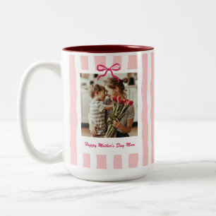Mama Geburtstag Muttertag Benutzerdefiniertes Foto Zweifarbige Tasse