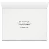 Mama Geburtstag Rosa Blume (Innenansicht Horizontal (Unten))