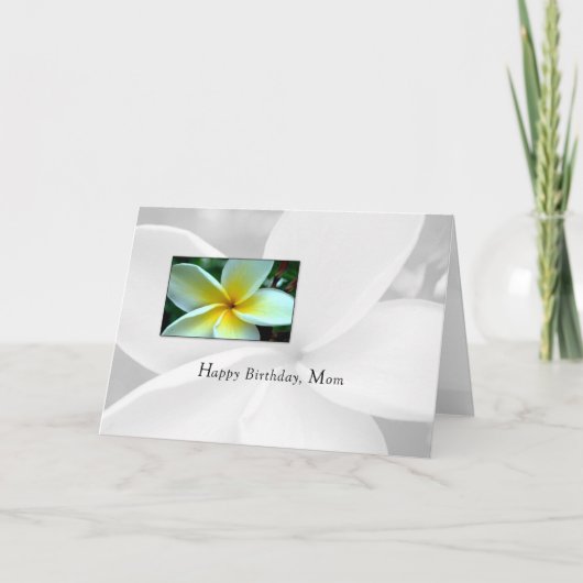 Mama Geburtstag Single Blume Karte (Vorderseite)