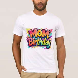 Mama Geburtstags-Regenbogen-Graffiti-Geschenk für T-Shirt
