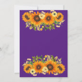 Mama Geburtstagsfeier Lila Blume Einladung (Rückseite)