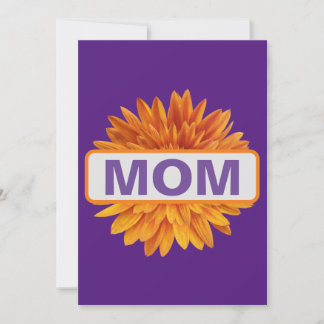 Mama Geburtstagsfeier Lila Blumenblume Einladung