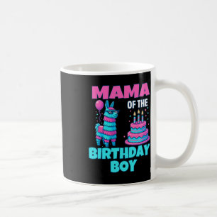 Mama Geburtstagsjunge Lama Piñata-Party Familie Ma Kaffeetasse