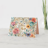 Mama Geburtstagskarte Blume Dankeskarte (Vorderseite)