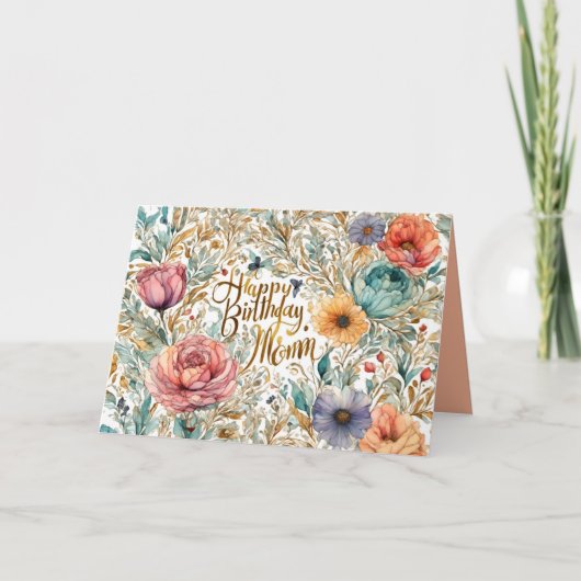 Mama Geburtstagskarte Blume Dankeskarte (Vorderseite)