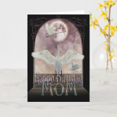 Mama Geburtstagskarte - Schwäne Karte (Gelbe Blume)