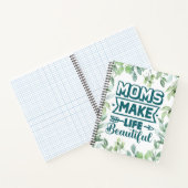 Mama Geburtstagskunst mit Foliage Notizblock (Innenseite)