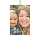 Mama Geburtstagslaufwerk Sicheres benutzerdefinier Autolufterfrischer (Rückseite)