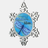 Mama-Gedenkstätte macht Friedlichen Drachenfliege  Schneeflocken Zinn-Ornament (Rechts)