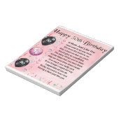 Mama Gedicht - 50. Geburtstag Notizblock (Rotiert)