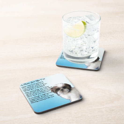 Mama-Gedicht - Entwurf Shih Tzu Untersetzer (Rechte Seite)